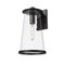 Z-Lite Bar Harbor Outdoor Wall, 1-Light, 10 In.W x 11 In.L x 18 In.H, Sand Black/Clear seedy 5004B-BK - alternate 7